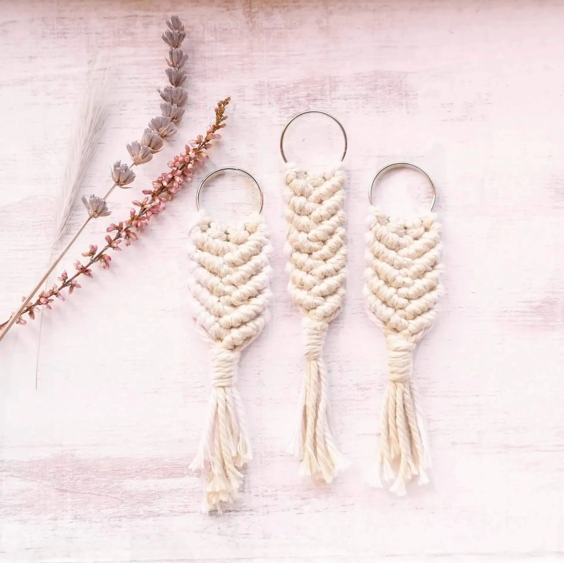 Macrame Keyring Byron Bay