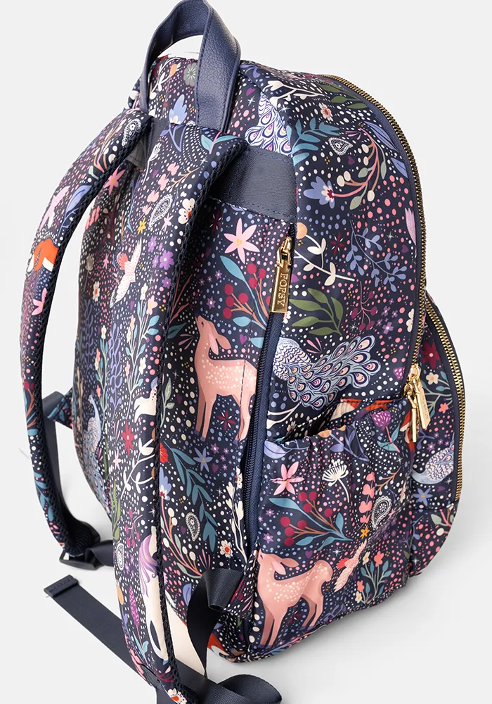 Magical Woodland Print Rucksack