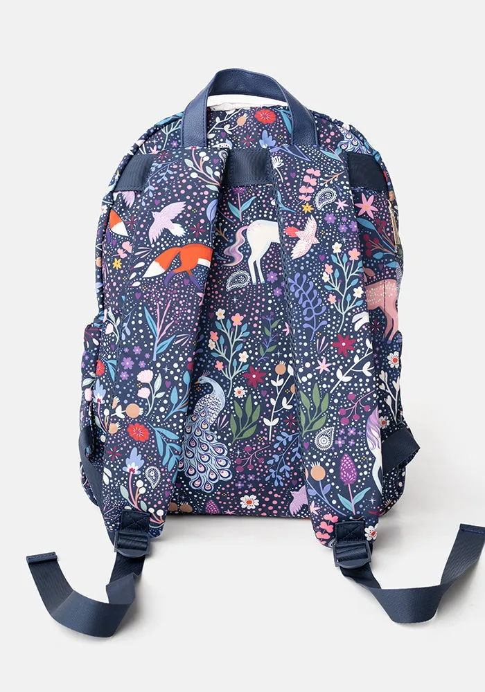 Magical Woodland Print Rucksack