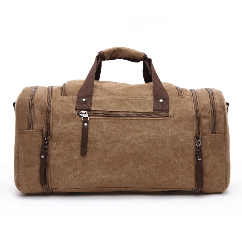 Men's Carry On Canvas Travel Duffel Bag