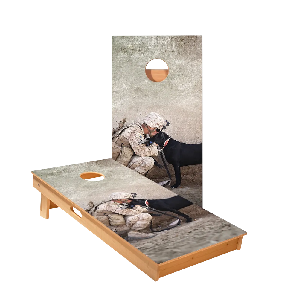 Military Dog Professional Cornhole Boards