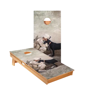 Military Dog Professional Cornhole Boards