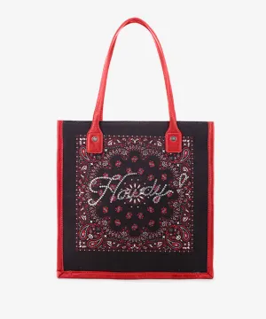 Montana West Bandana Rhinestone Tote Bag