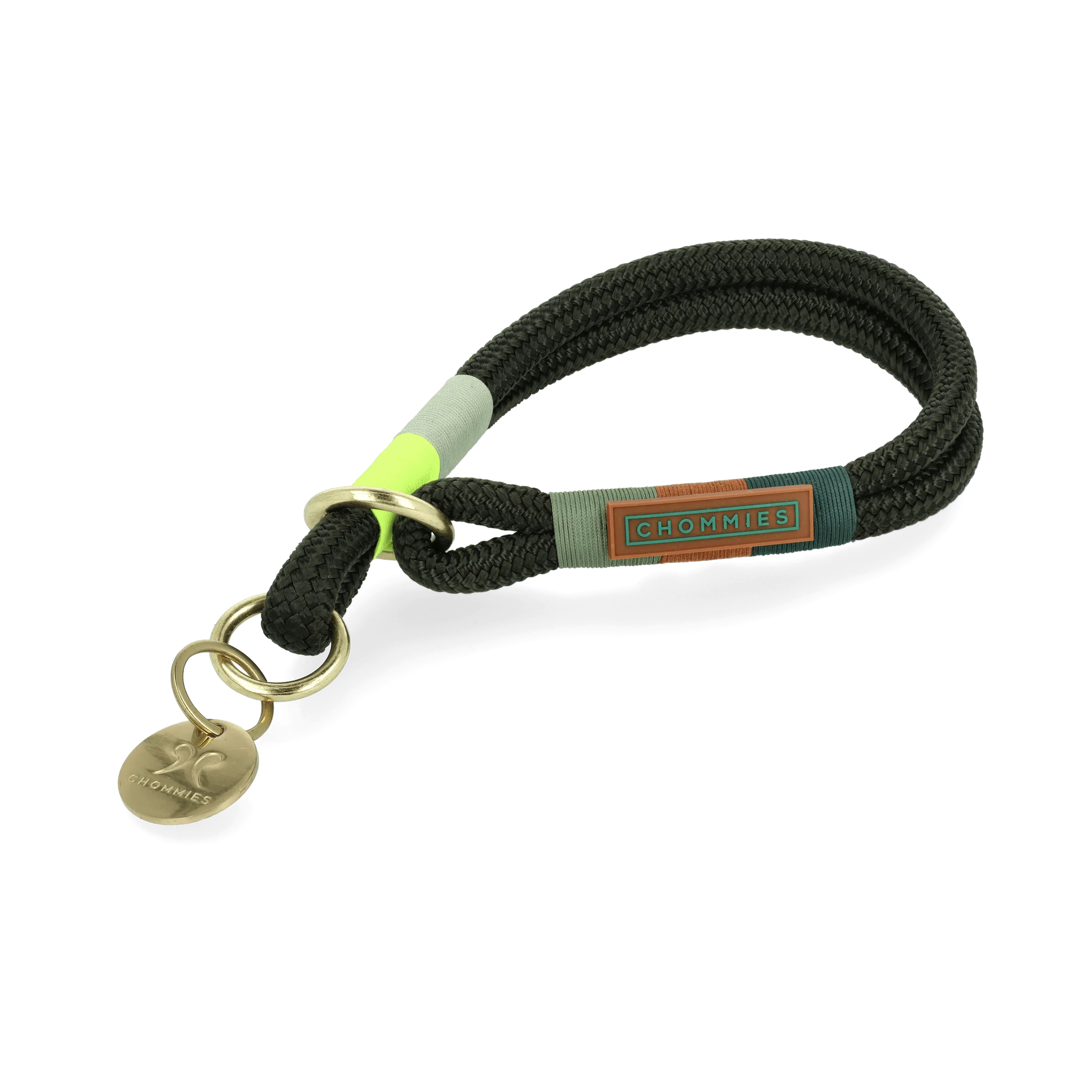 O-Ring Choker Dog Collar | Glow Bokkie on Olive