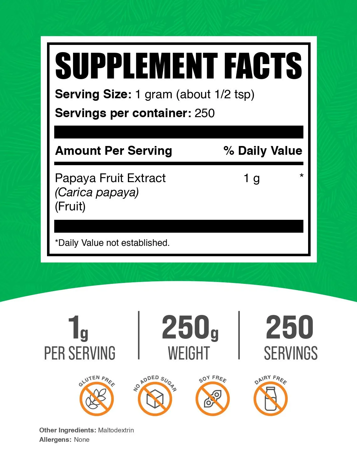 Papaya Fruit Extract Powder