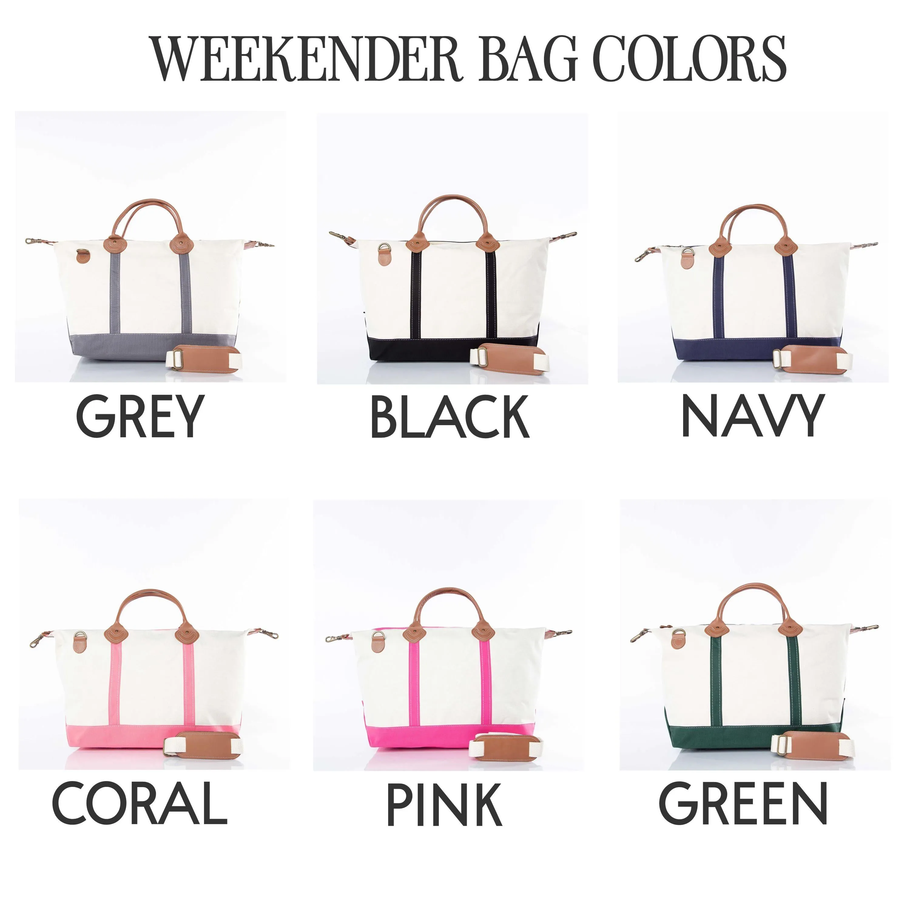 Personalized Duffle Bag Canvas Weekender for Women