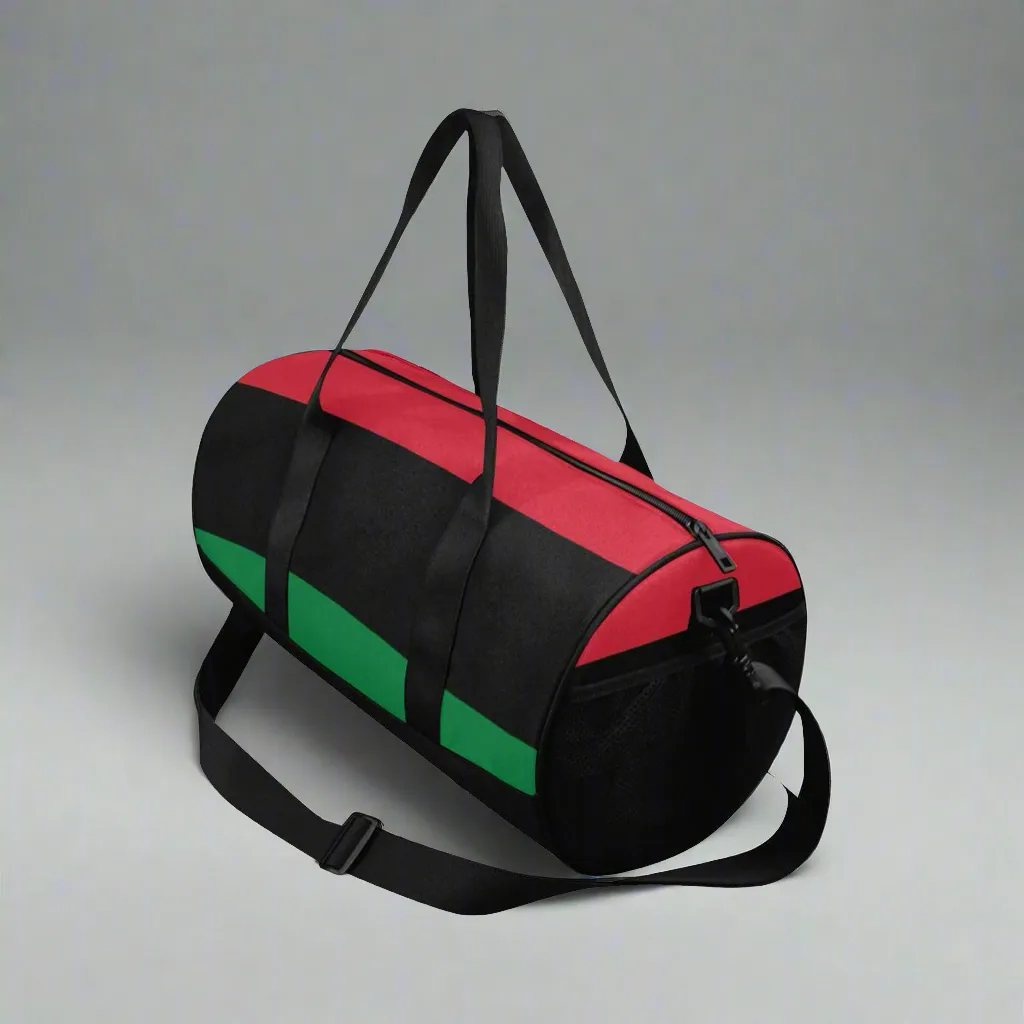 RBG Flag Afrocentric Waterproof Travel Duffle Bag