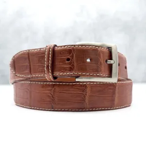 Ready To Ship Caiman Belt: Cognac Hills