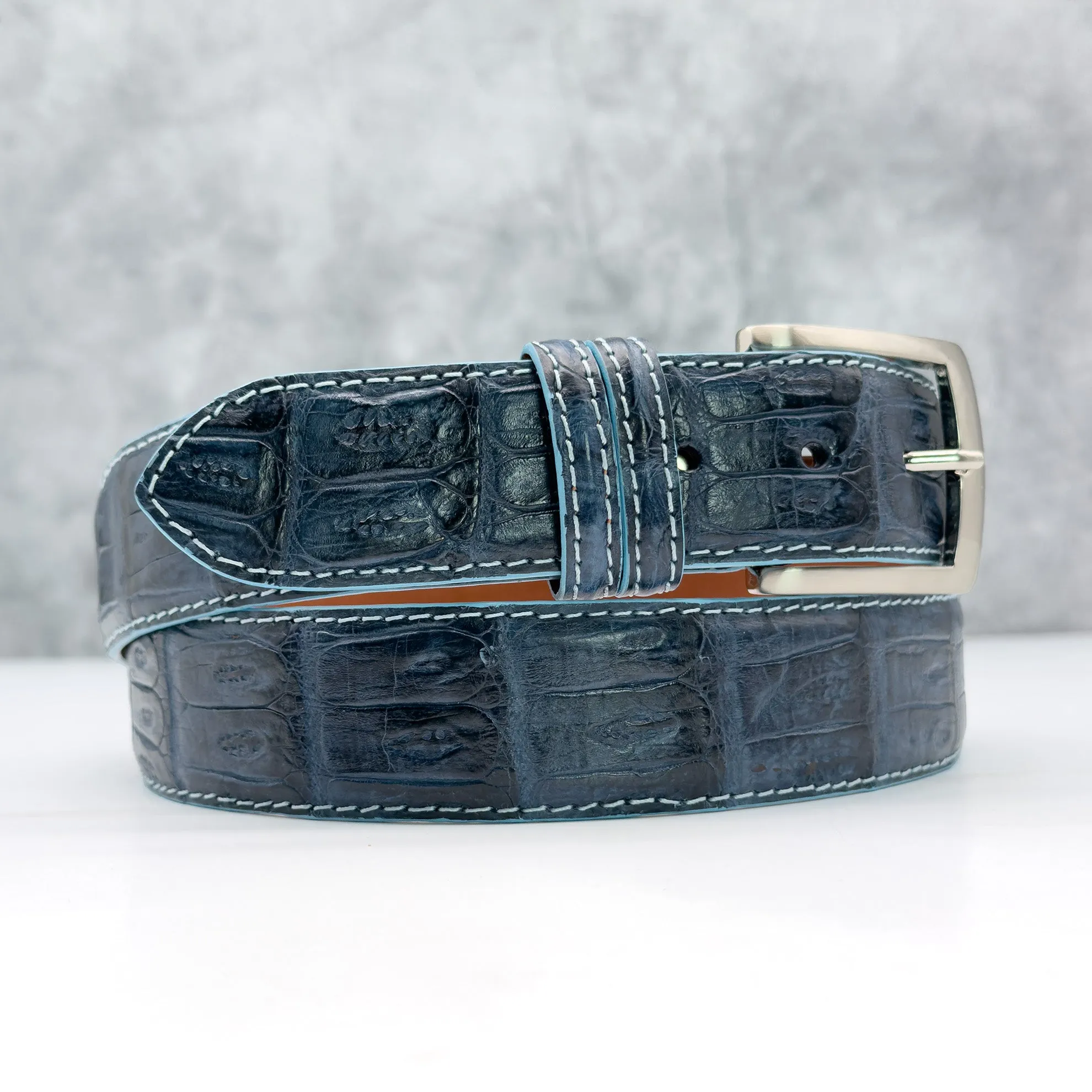 Ready To Ship Caiman Belt: Dreamscape 1.5" width