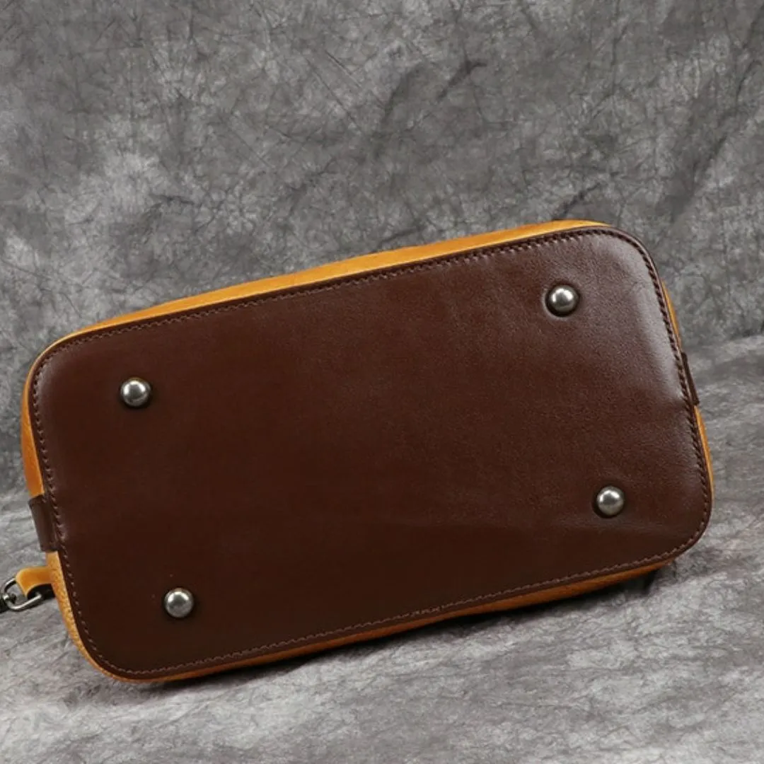 Retro Genuine Leather Shoulder Bag