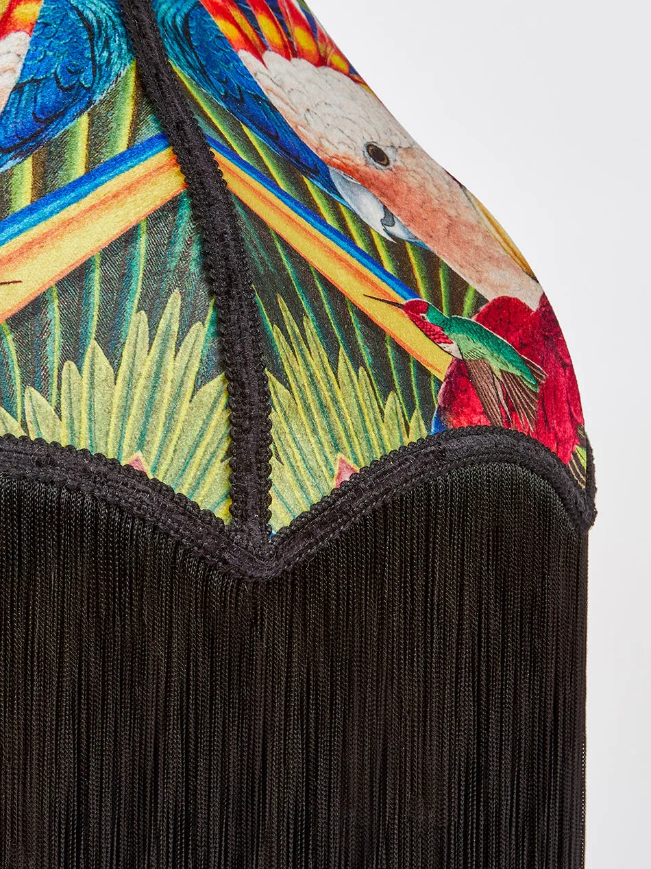 Sample Sale: Divine Plumage Fringed 16" Lampshade