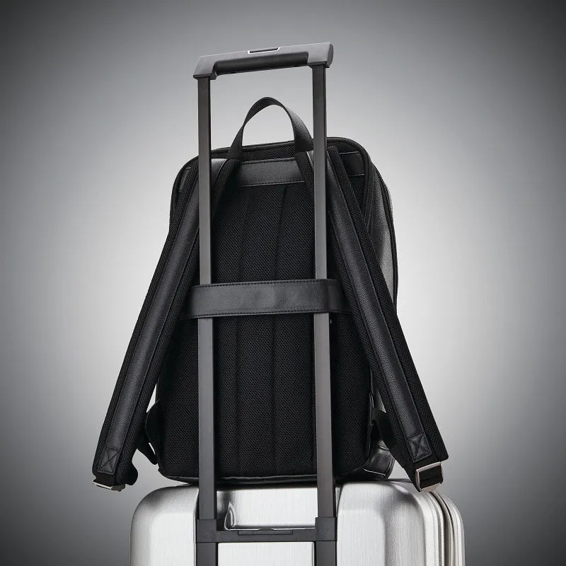 Samsonite - Classic Leather Slim Backpack - Black