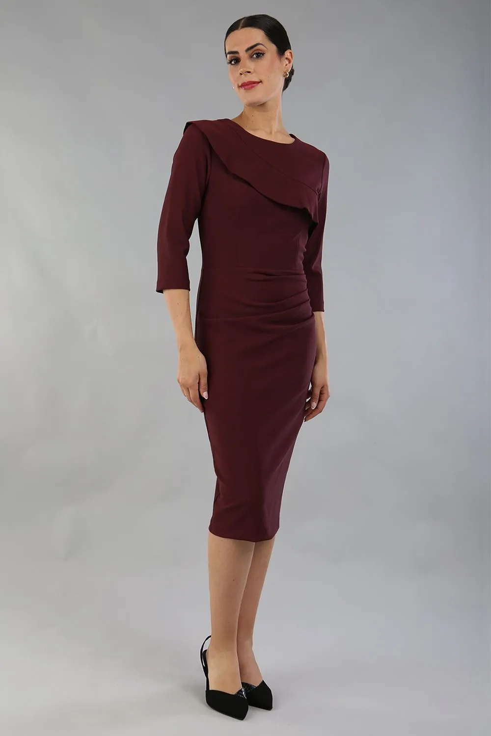 Seed Aspley Sleeved Pencil Skirt Casual Dress