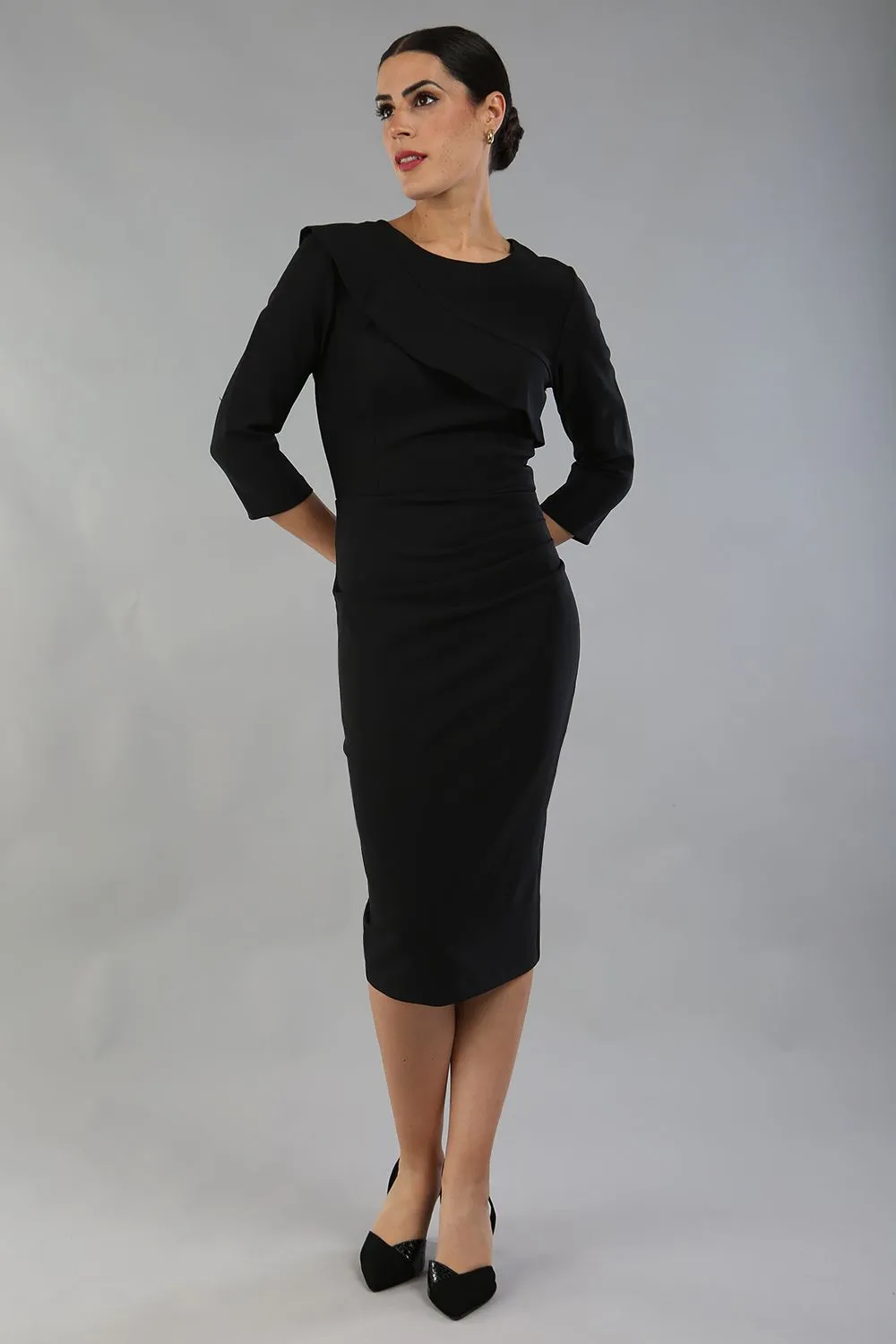 Seed Aspley Sleeved Pencil Skirt Casual Dress