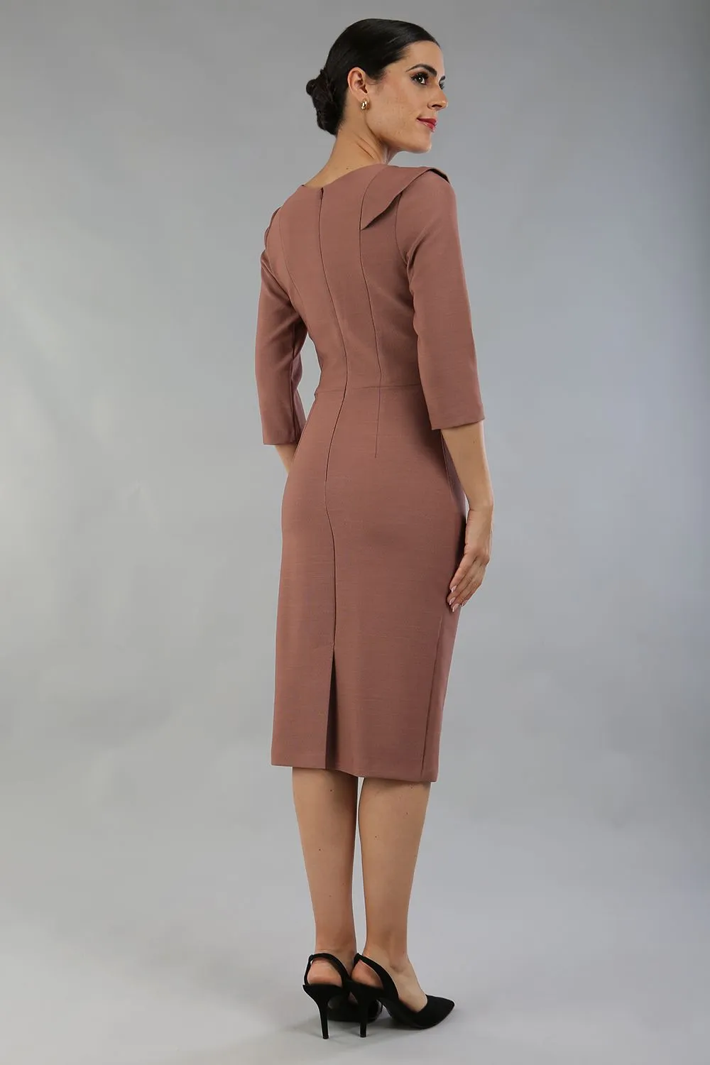 Seed Aspley Sleeved Pencil Skirt Casual Dress