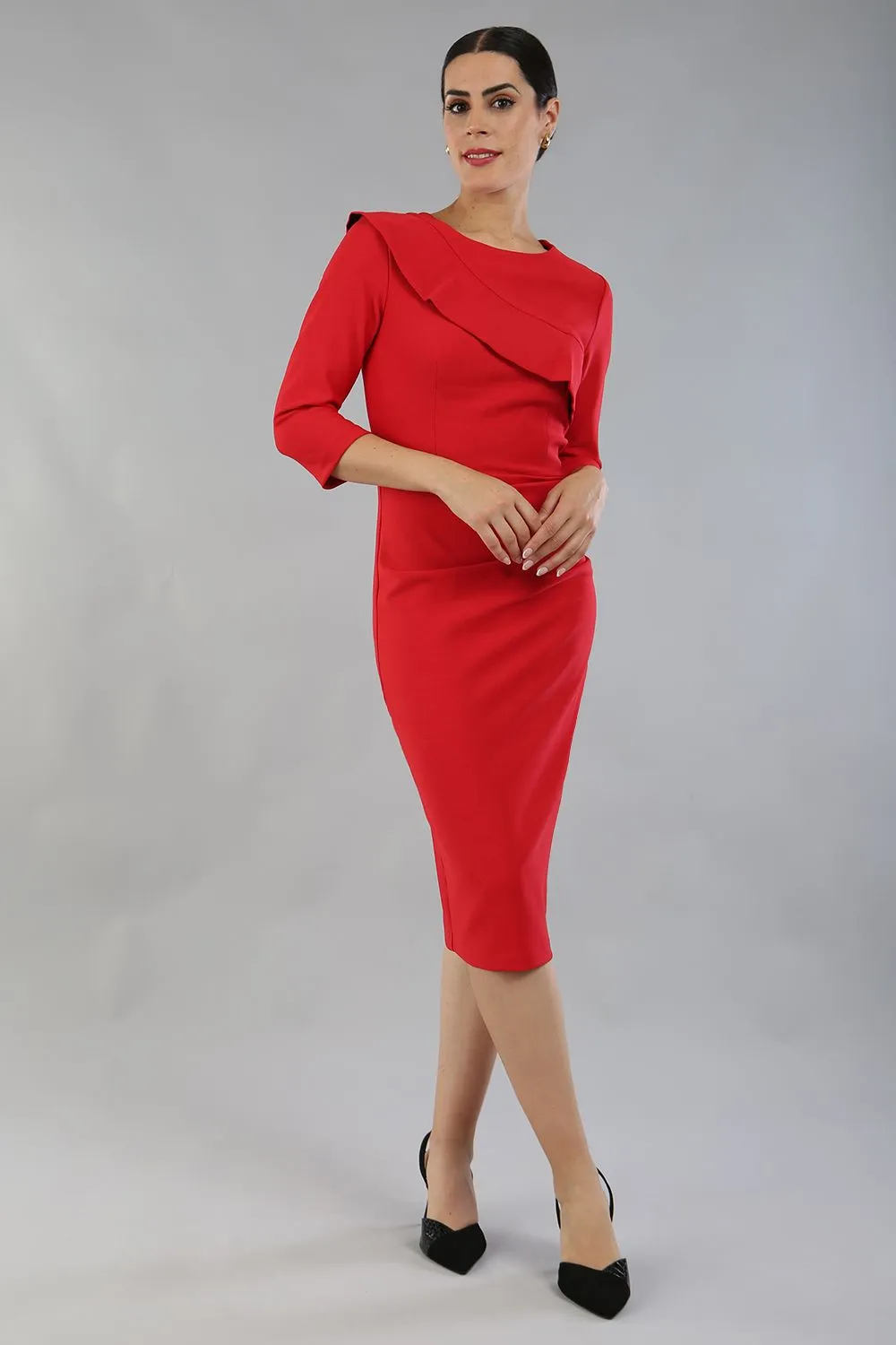 Seed Aspley Sleeved Pencil Skirt Casual Dress