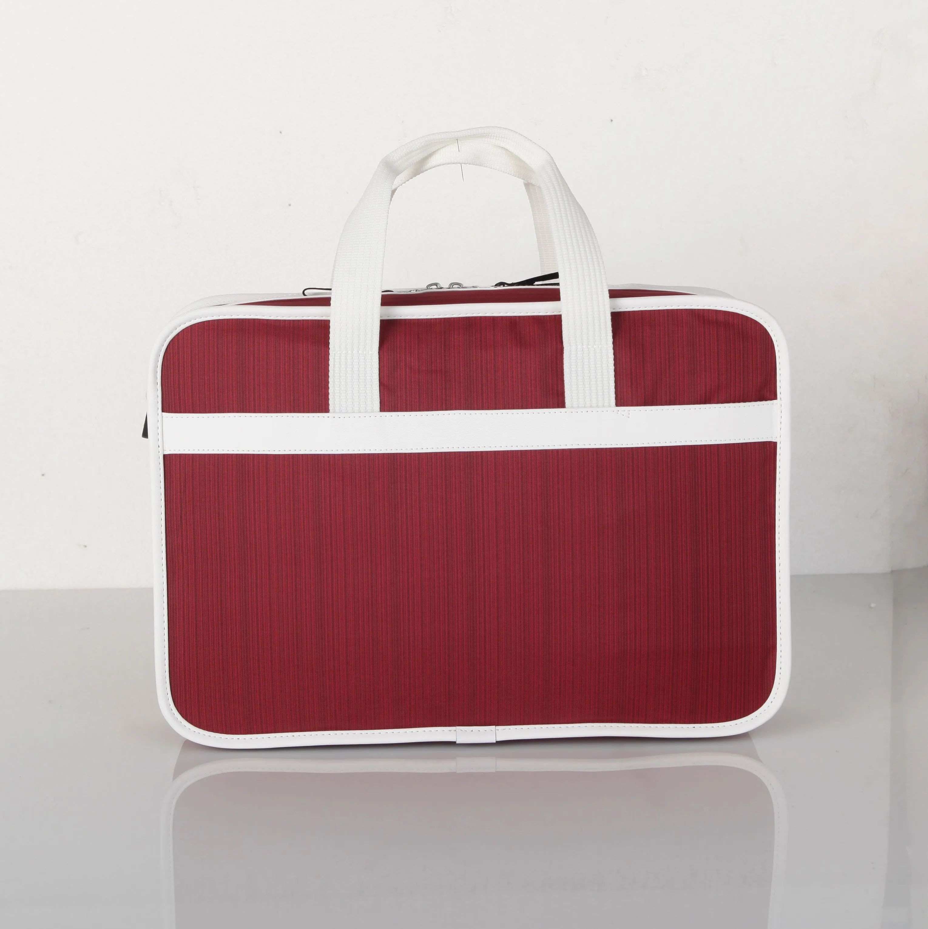 Shoulder bag retro briefcase Maroon