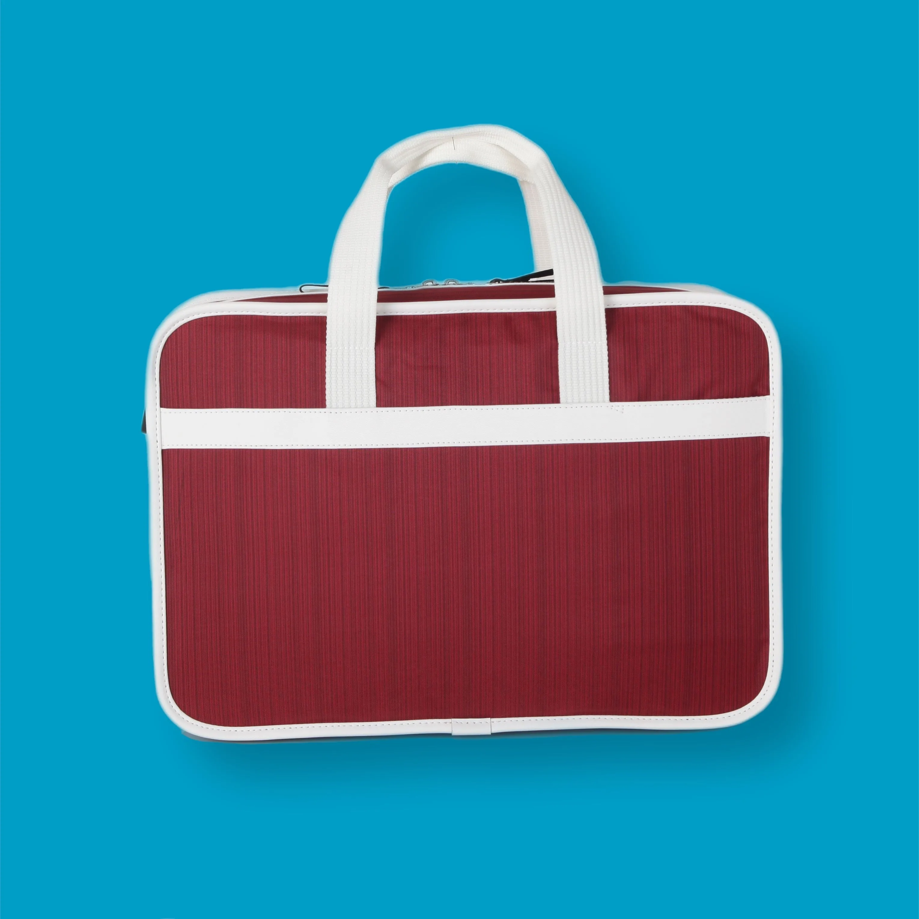 Shoulder bag retro briefcase Maroon