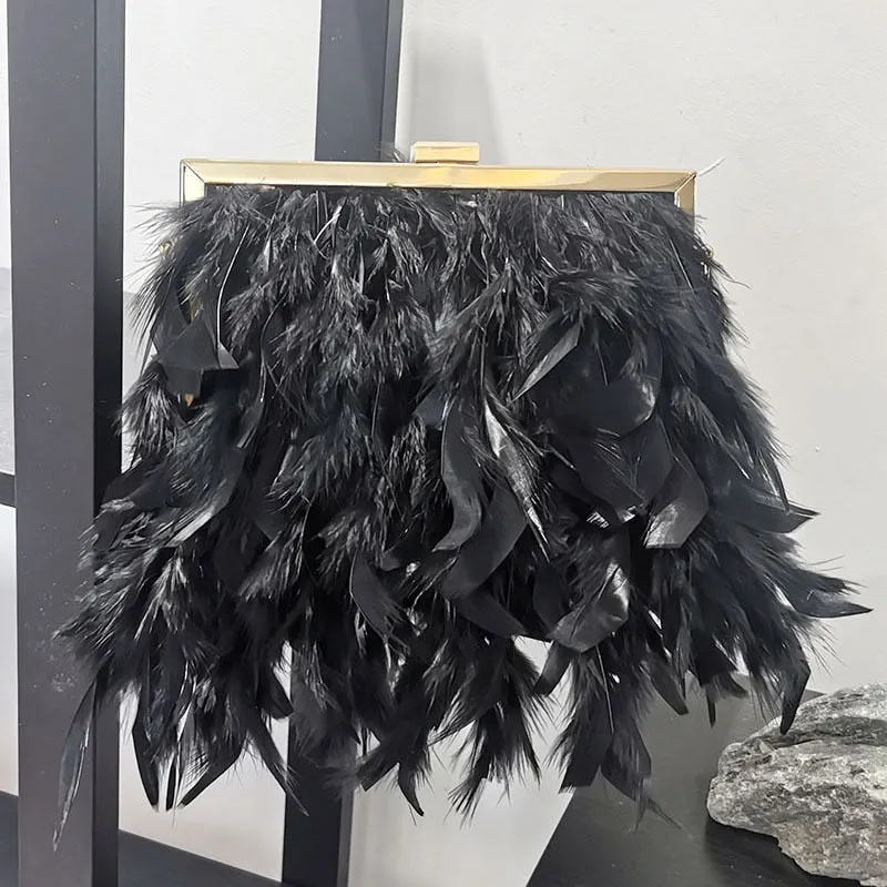 TEEK - Fashion Feather Handbag