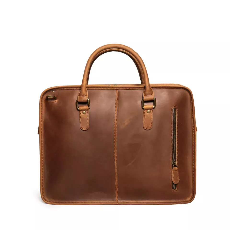 The Hemming Leather Laptop Bag | Vintage Leather Briefcase