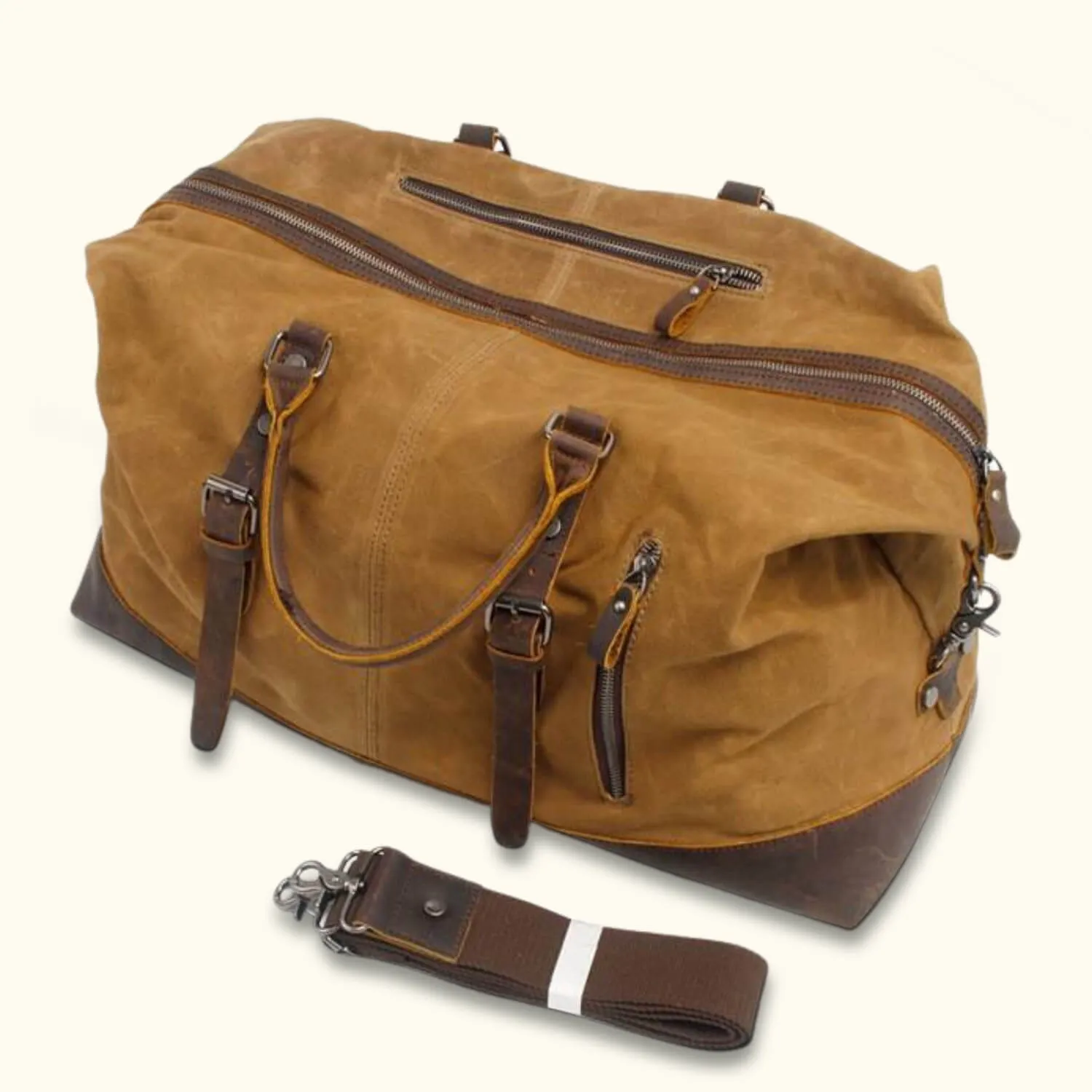 The Traveler's Haven - Waxed Canvas Carry on Bag