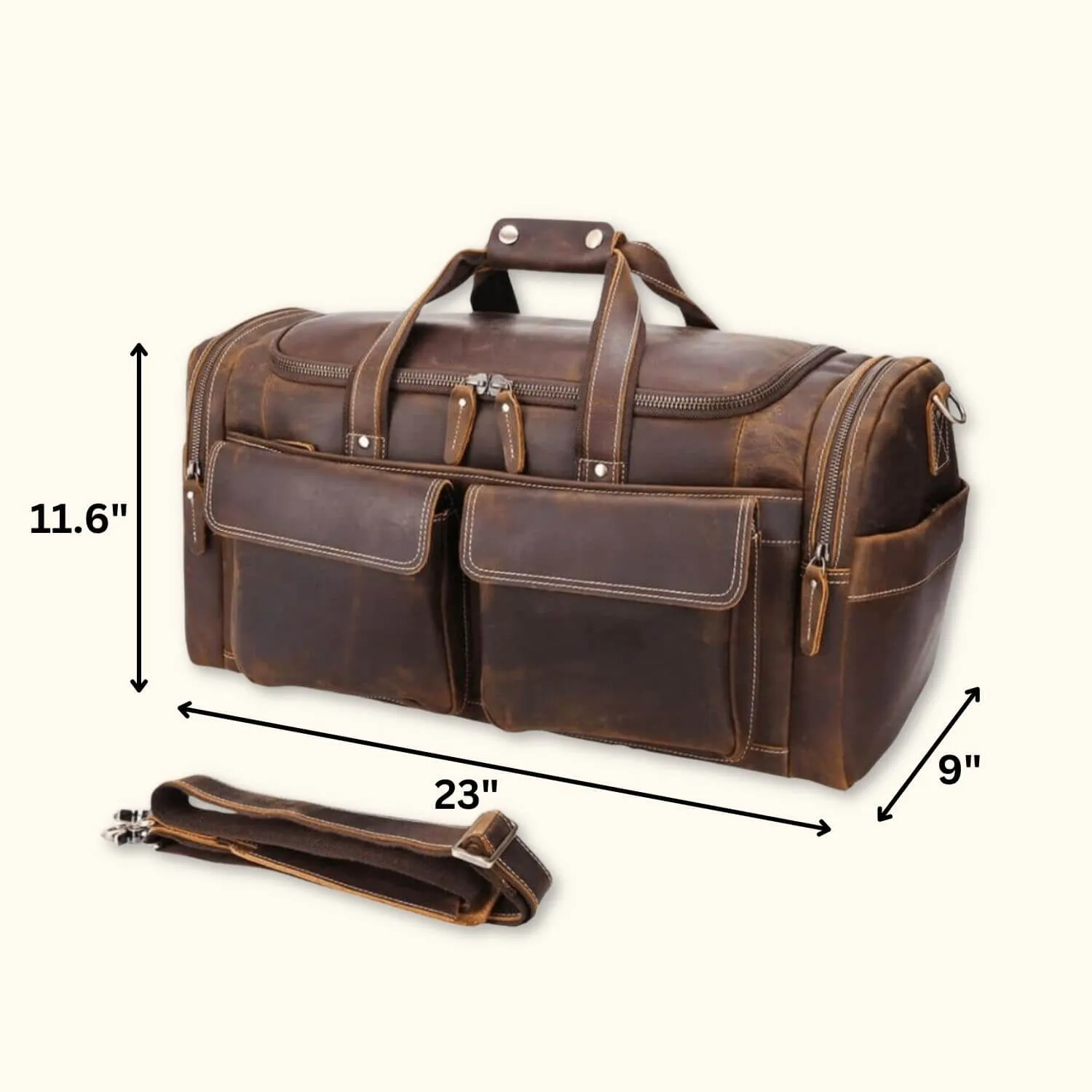 The Tusker - Leather Duffle Bag