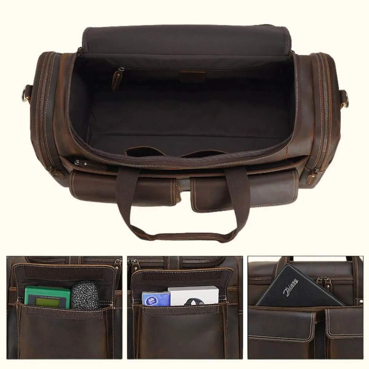 The Tusker - Leather Duffle Bag