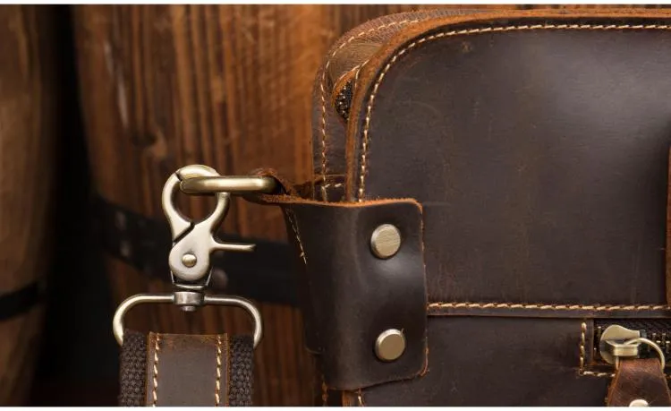 The Viggo Briefcase | Genuine Leather Messenger Bag