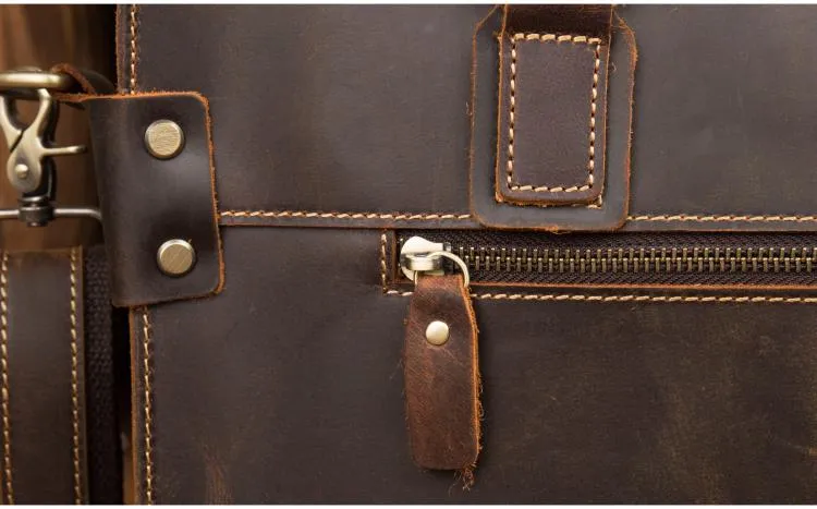 The Viggo Briefcase | Genuine Leather Messenger Bag