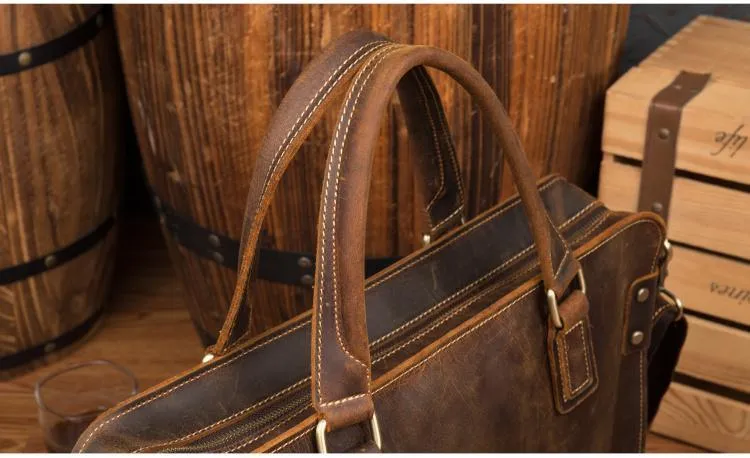 The Viggo Briefcase | Genuine Leather Messenger Bag