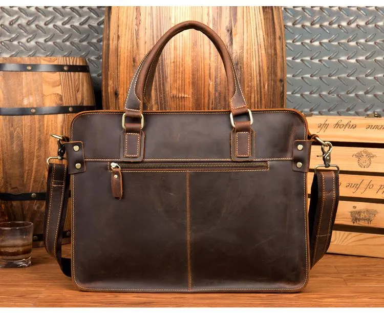 The Viggo Briefcase | Genuine Leather Messenger Bag