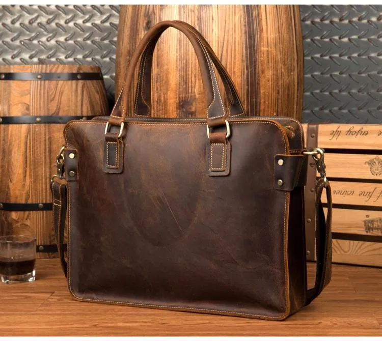 The Viggo Briefcase | Genuine Leather Messenger Bag