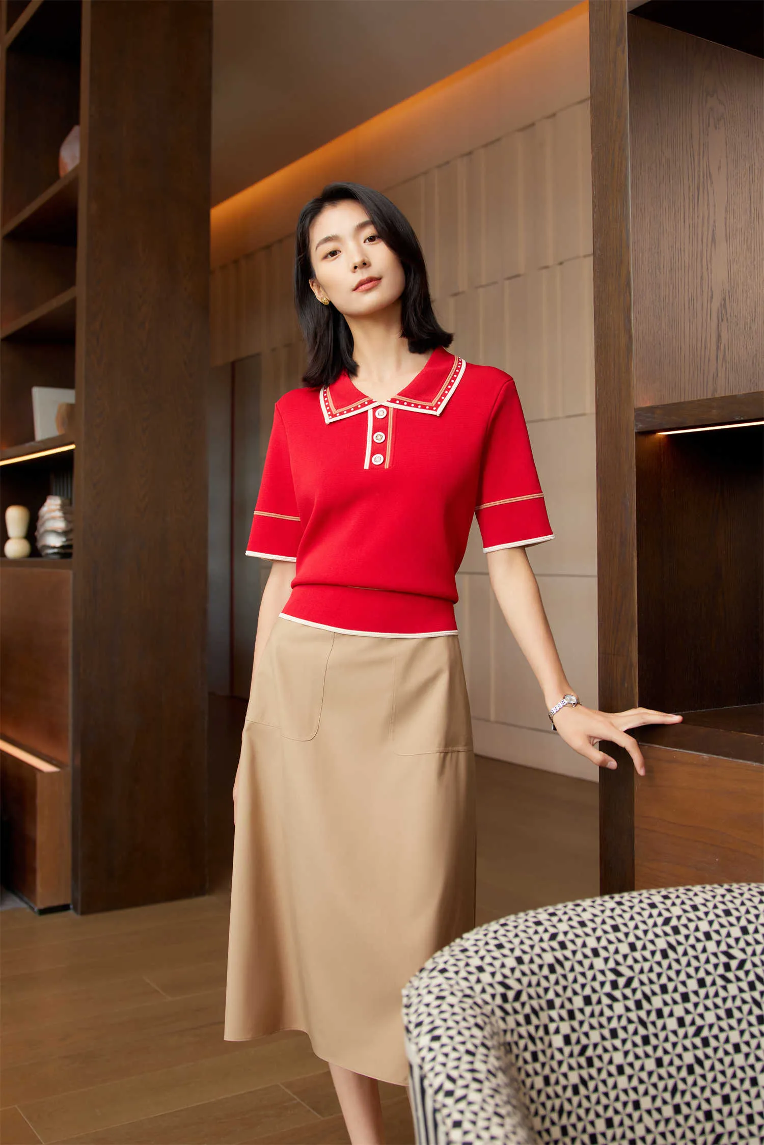 YAYING Silk and Wool Skirt EPJPW3411AE